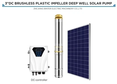 7.5m3/h Ceann Ard 70m Cumhacht Gréine DC Caidéal Uisce Deepwell Le haghaidh Uisciúcháin